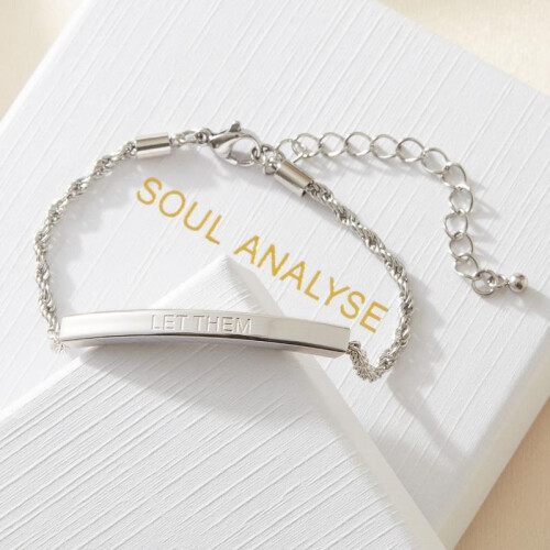 ('Let them') Affirmation Rope Bracelet - Select your affirmation