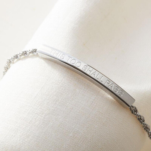 ('Let them') Affirmation Rope Bracelet - Select your affirmation 1