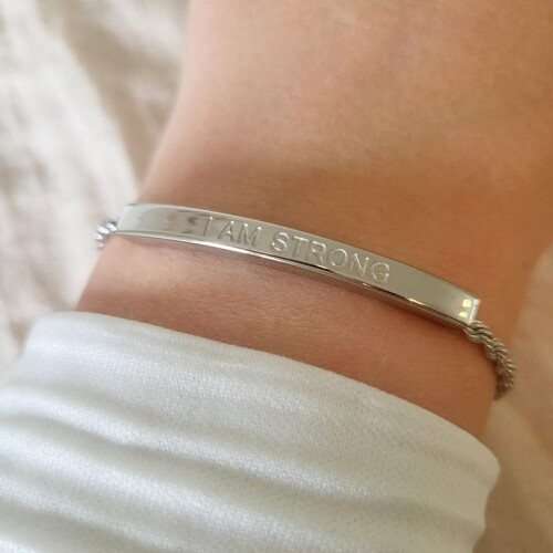 ('Let them') Affirmation Rope Bracelet - Select your affirmation 2