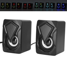 X2 7-Farb RGB Tragbarer Lautsprecher 6W Hochwertiger Klang USB-Anschluss