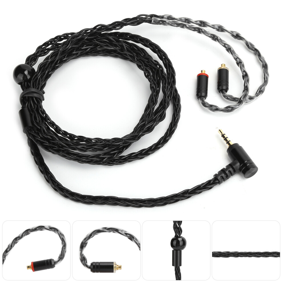 25 Core Plated Ofc Upgrade Audio Cable 1.2M 2.5Mm Silver/Black 9351359253960