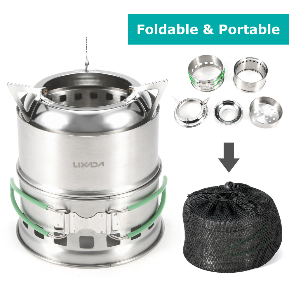 Portable Stainless Steel Folding Camping Stove with Handles & Alcohol Tray-image-OPC-PMTN7ZK-NEW