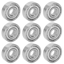 Premium-Edelstahl-Kugellager 10er-Pack S607Z 7x19x6mm für Rollschuhe