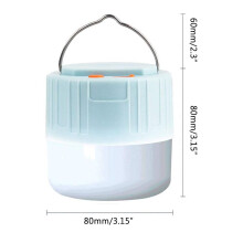 USB Rechargeable Waterproof LED Camping Lantern 18650 Battery Included