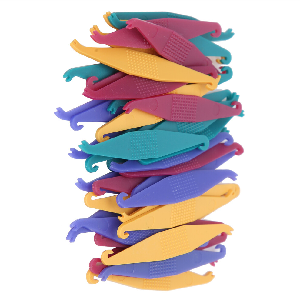 40pcs Dental Rubber Bands Placers Plastic, 6 x 1cm Elastic Band Tool