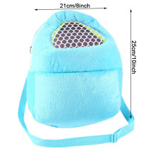 Blauer Tragetasche für Haustiere für Hamster, Mäuse und Nagetiere, 8x10 Zoll