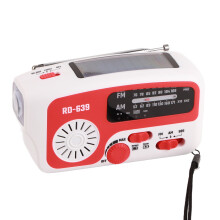RD639-Solarradio Notfall-Handy-Ladegerät mit Dynamo, AM/FM Radio und LED