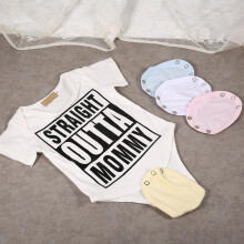5 Stück gelbe Baumwoll-Babykleidungserweiterung für längeres Tragen