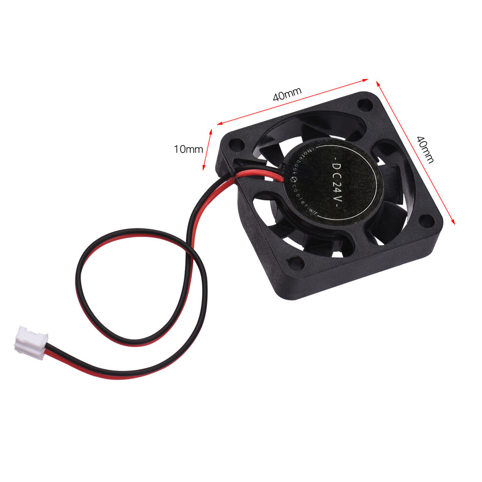 4010 24V Low Noise Cooling Fan 40X40x10mm For 3D Printers (2 Pack) 6941359257483