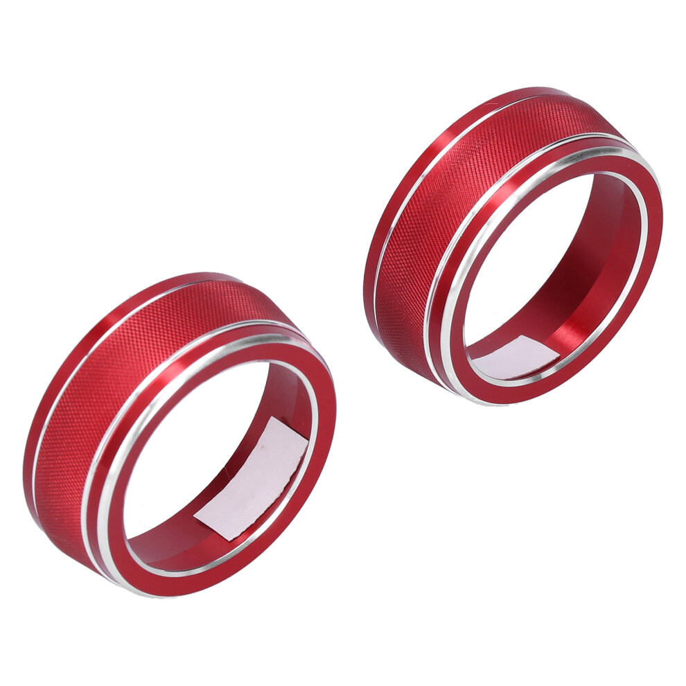 2Pcs Aluminum Air Conditioning Knob Trim For Rav4 2020 Red 7901359257684