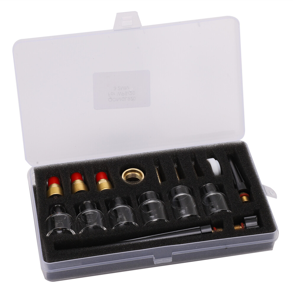 Welding Torch Brass Accessories Set With Glass Cup And 2Mm Nozzle For Wp9/20 4611359259764