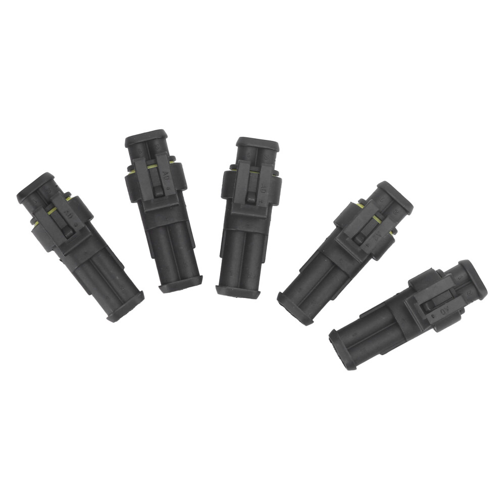 5Pcs Waterproof 2Pin Electrical Wire Connectors Ip67 For Car Truck Marine 8251359260054
