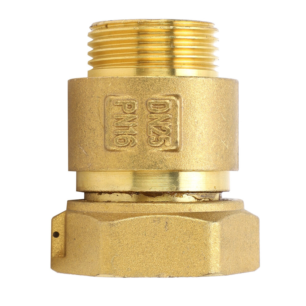 Check Valve 1-Way Telescopic Swing Brass Water Meter Dn25 X 32 Threaded 8111359261362