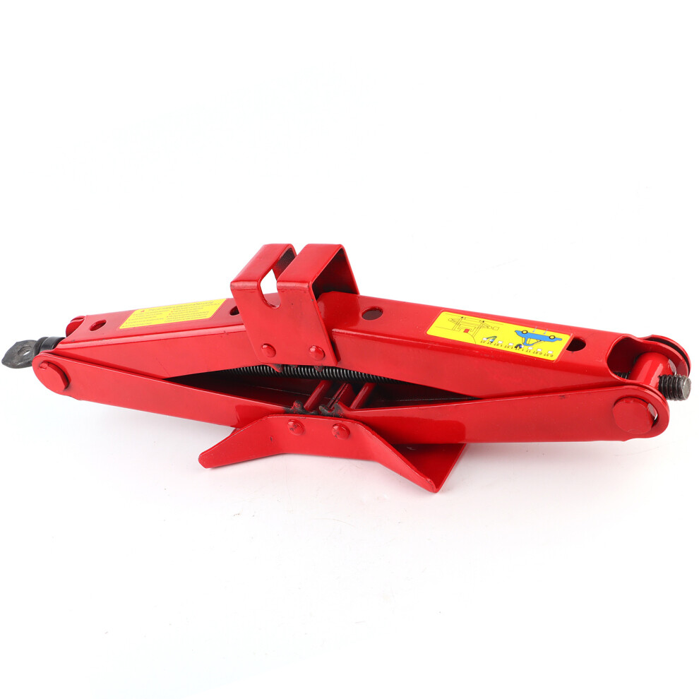 Red Scissor Jack Car Tire Iron Handle 0.5T-2T Outdoor Lifting Tool-image-OPC-PMTNBDN-NEW