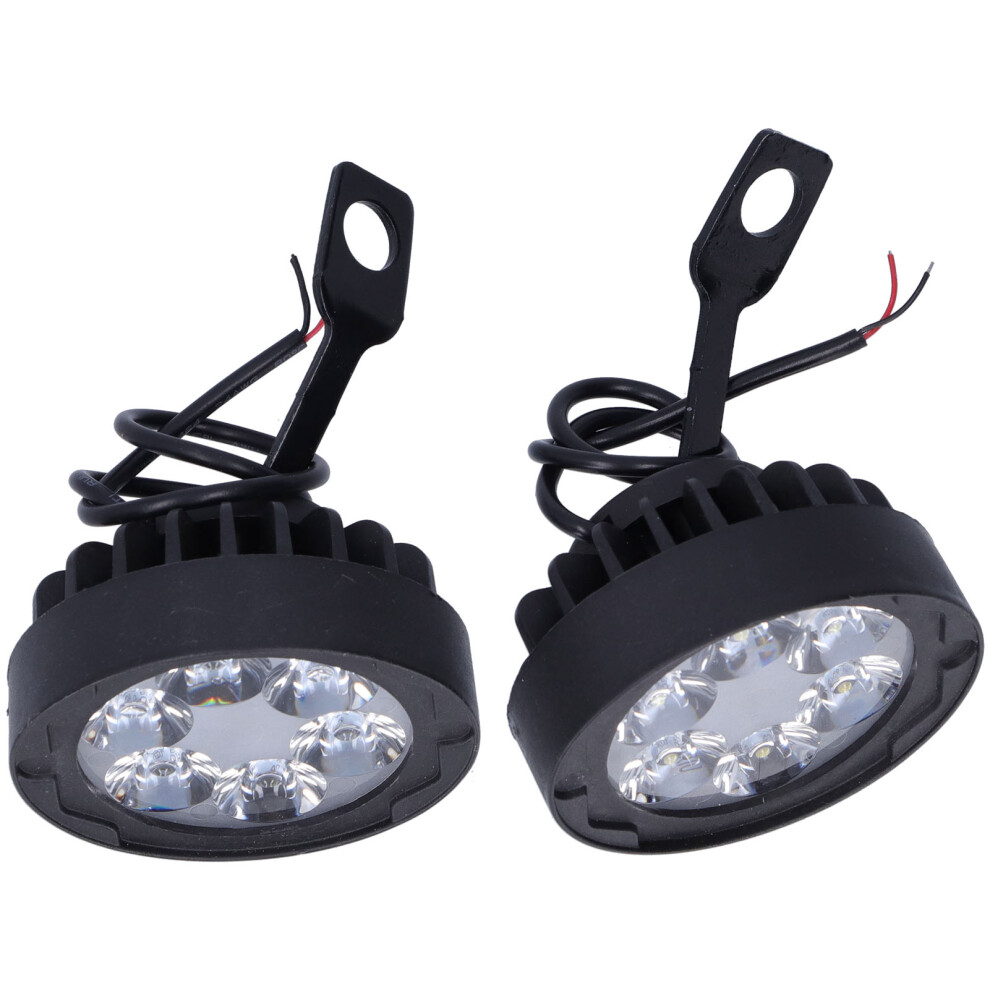 2Pcs 12V 6Led Motorcycle Rearview Mirror Spotlights 1000Lm 6000K 9311359261273