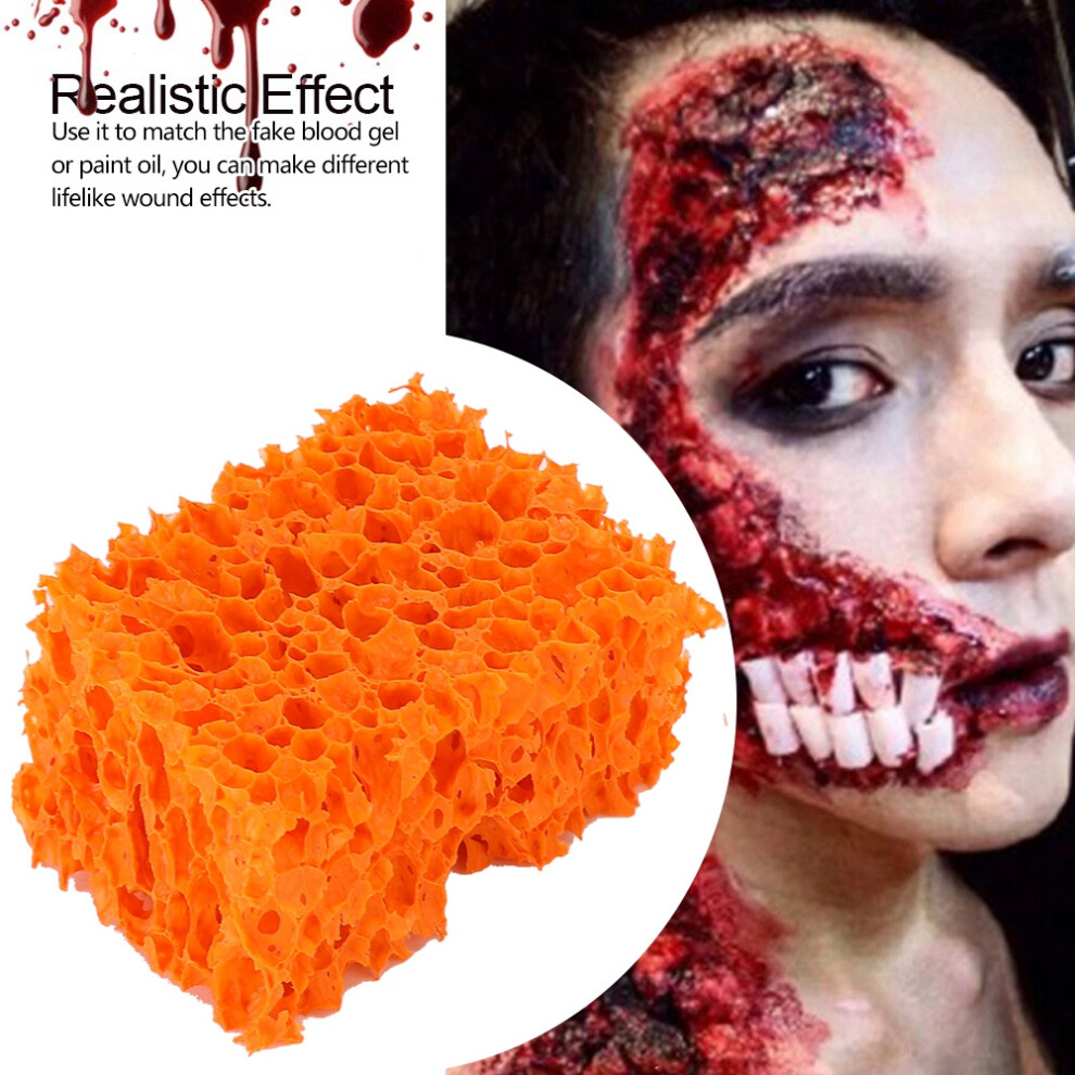 FX Blood Scar Wound Makeup Stipple Sponge Large Hole for Halloween & Xmas