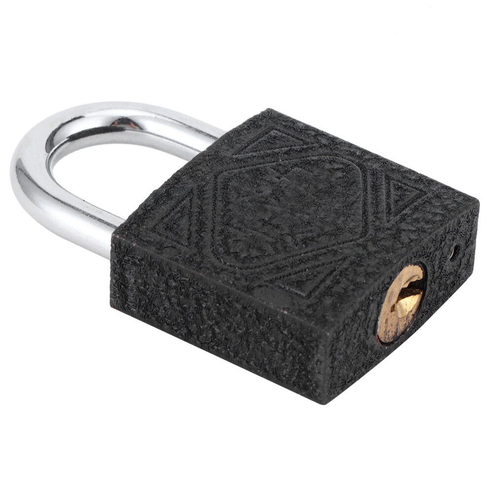 Padlock Brass Core Black Iron Door Lock 50Mm For Home Dormitory Security 8731359263069