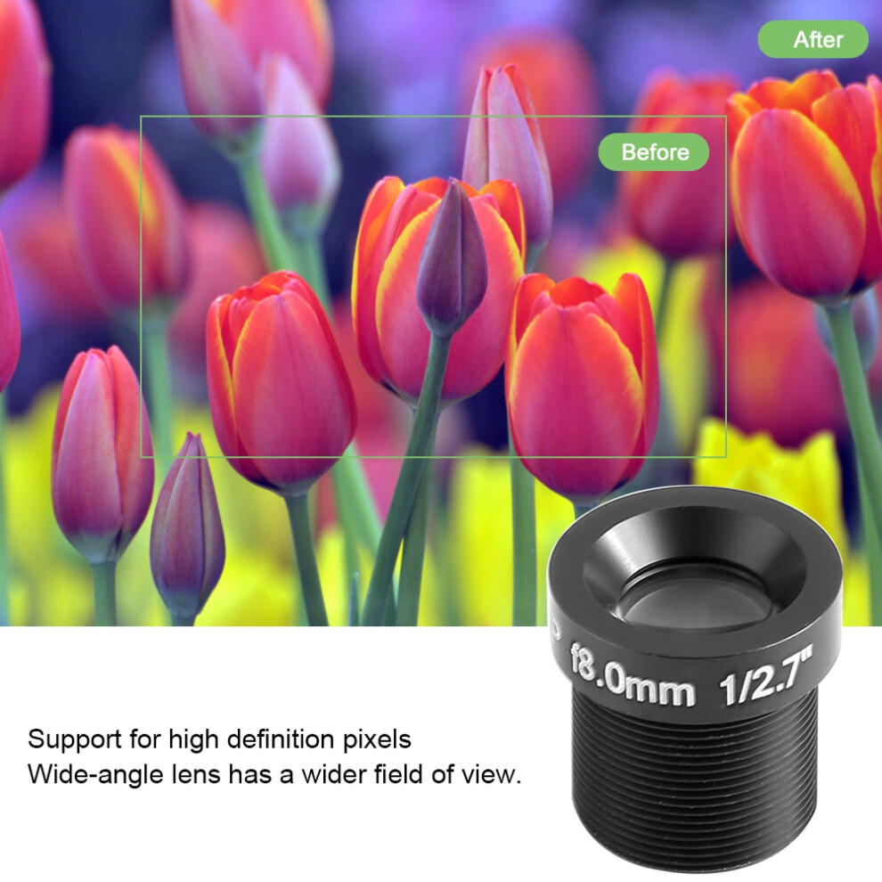 Security Camera Lens 8Mm 1080P Wide Angle Replacement For Cctv Systems 3091359264073