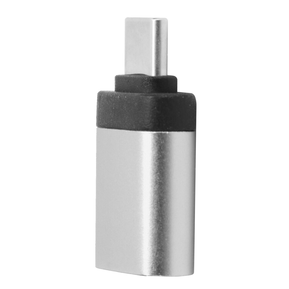 Usb3.0 Female To Type-C Adapter Aluminum Alloy Otg Charger Silver 8771359266394