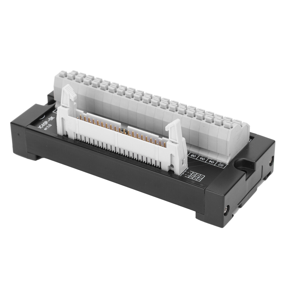 40 Pin Idc Terminal Block Breakout Adapter 35Mm Din Rail Mount 8061359267768