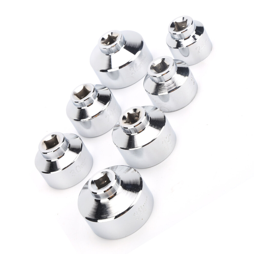7Pcs Aluminum Oil Filter Wrench Set 24-38Mm For Vehicles & Trucks 4951359267360