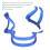 Collimateur d'archet de violon 1/4 1/8 1/10 ABS bleu 3