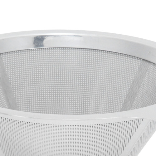 304 Stainless Steel Coffee Filter Funnel, Silver, 10cm Base 2