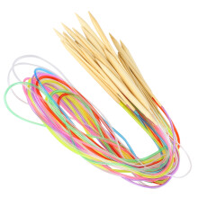 Circular Needle DoublePoint Bamboo Color Flexible Tube Connection Knitting Tool