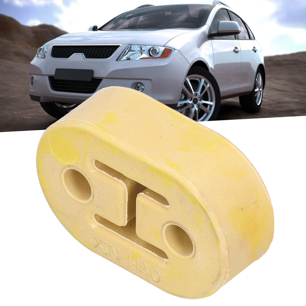 Universal 2-Hole Polyurethane Muffler Hanger For Exhaust Pipe, Yellow 8461359274337