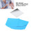 Bathroom & Bedroom Mirror Wall Sticker Silver DIY Square Self-Adhesive Decal 7