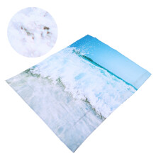 Kostenlose wasserdichte Polyester-Pongee-Duschvorhang 150x180cm mit Haken