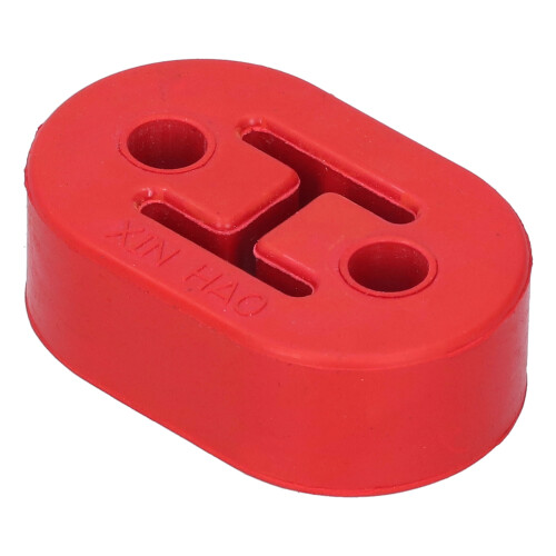 Polyurethane Shakeproof 2-Hole Muffler Hanger for Car Exhaust Red Universal 2