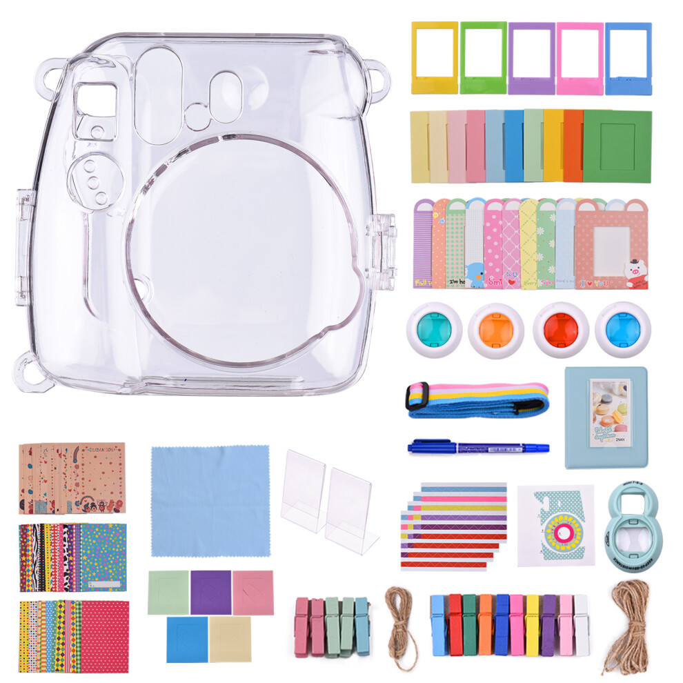 18-In-1 Instant Camera Accessories Kit For Fujifilm Mini 8/9 With Case, Album, Filters, Stickers & More 7901359275060