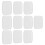 10 pezzi di cuscinetto in silicone trasparente per ciglia 3x3.2cm 14