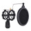 Plastic Mic Shock Mount with Pop Filter for 2cm-4cm Condenser Microphones 12