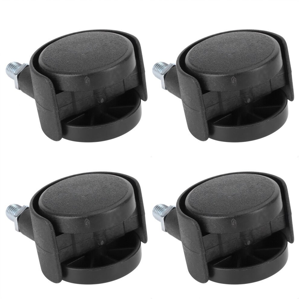 4Pcs 1.5 Inch Plastic Swivel Casters For Furniture Office Chairs & Cabinets 3441359281882