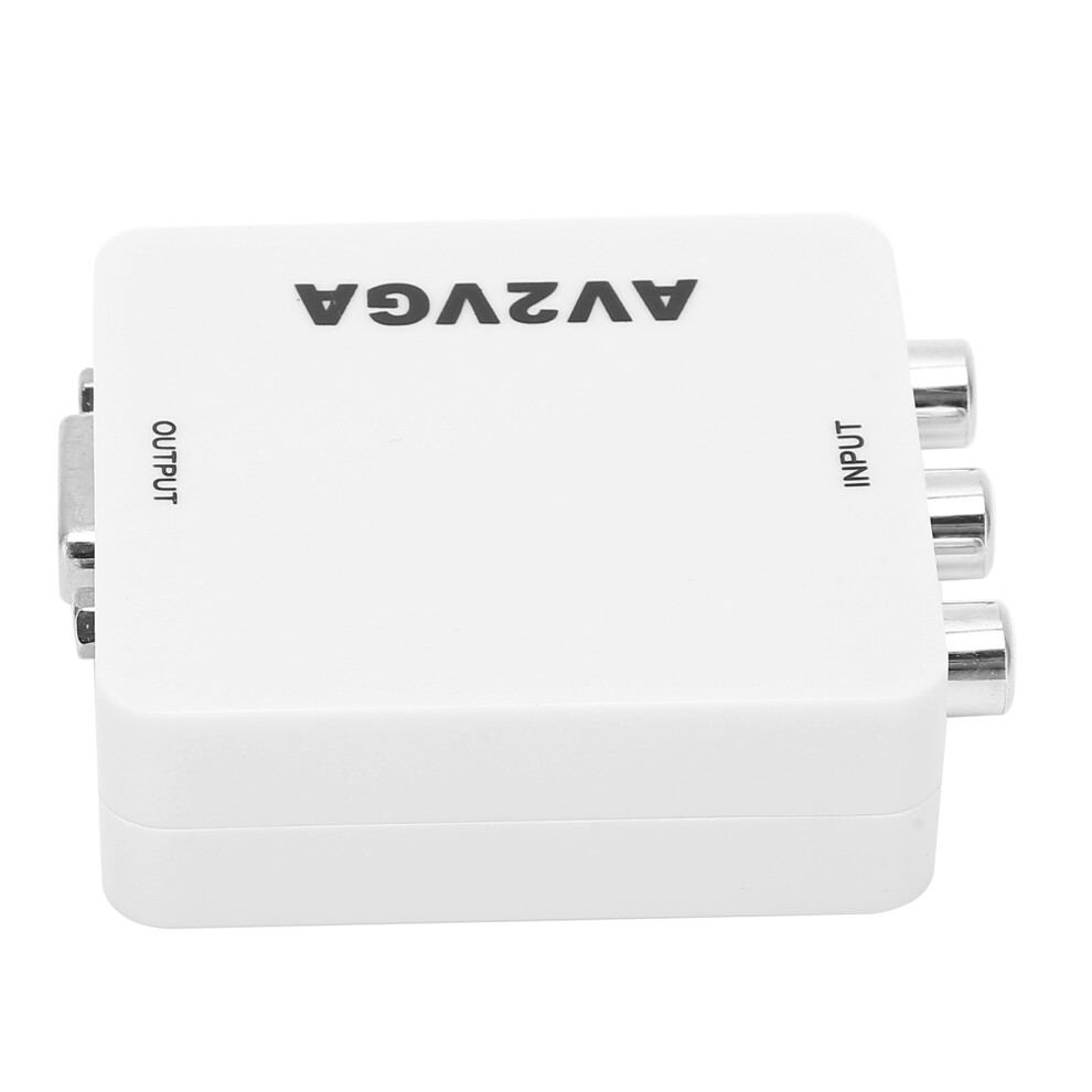 Portable Av To Vga Converter 1920X1080 Hd, Usb Cable Included 9451359283995
