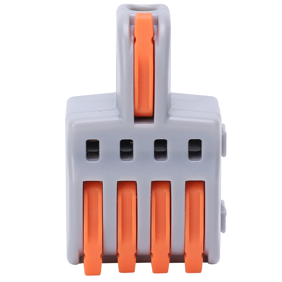 20Pcs Orange 1 In 4 Out Push-Type Wire Splitter Terminal Blocks 6901359281819