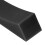 Silicone Barbell Load Unload Plates Wedge 23.2x4.5cm Black 5
