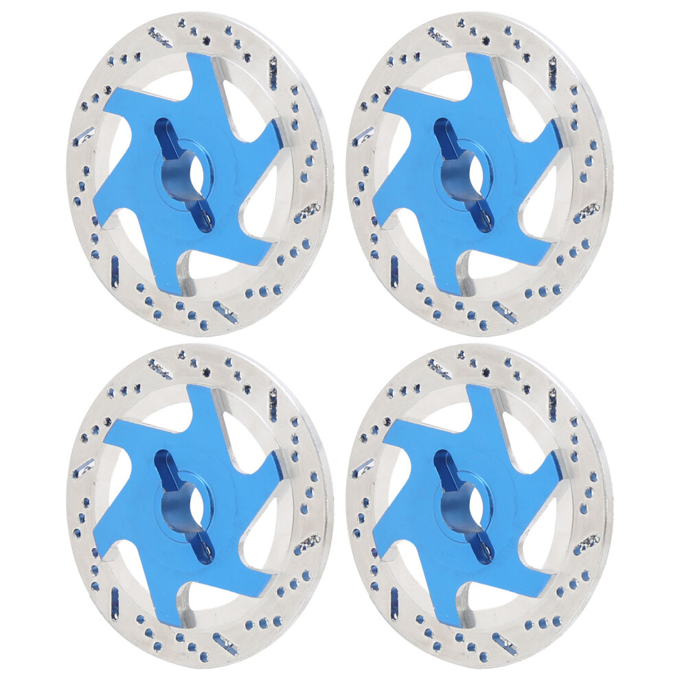 Rc Car Metal Brake Discs 4Pcs Aluminum Alloy For 1/10 Remote Vehicles Dark/Blue 9441359286546