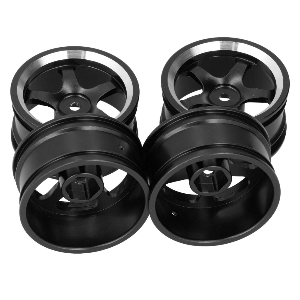 Upgrade Your Mn86 1/12 Rc With Aluminum Alloy Wheel Rims - 4Pcs Black 6901359286425