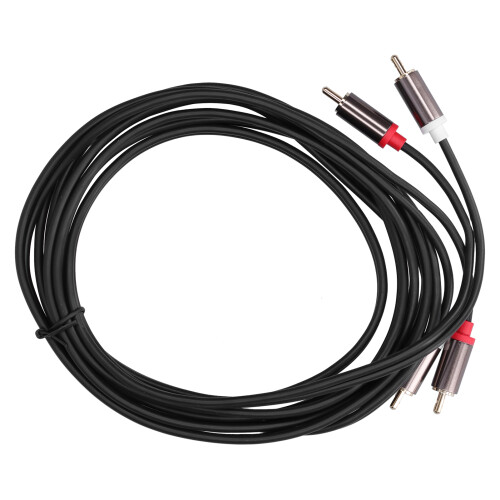 Câble 2 RCA mâles vers 2 RCA mâles 3 m / 9,8 ft Or 2