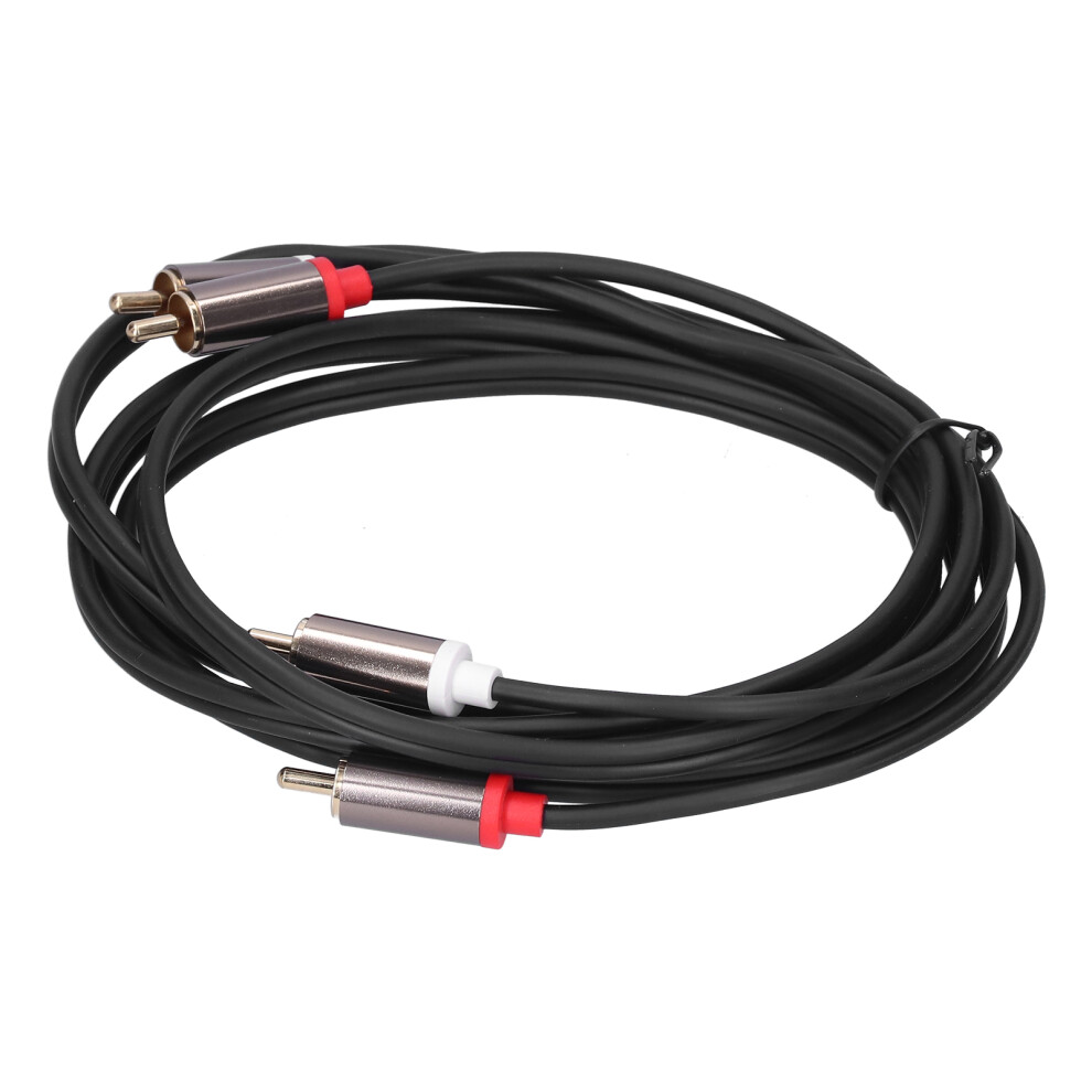 2Rca Male To 2Rca Male Audio Cable Plated 2M/6.6Ft For Tv To Amplifier Gold 4991359290890