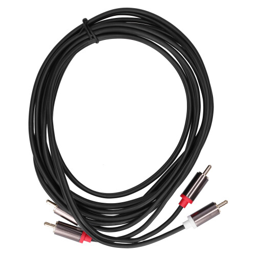 Câble 2 RCA mâles vers 2 RCA mâles 3 m / 9,8 ft Or 1