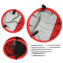 3 in 1 Nylon Golf Chipping Net Set, 62cm Large, Red & Black