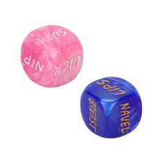 Couple Dice Wedding Lovers Acrylic Dice for Adults, 1 Pair
