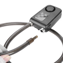 110dB Waterproof Smart Bicycle Lock with Alarm, 80cm Steel Rope