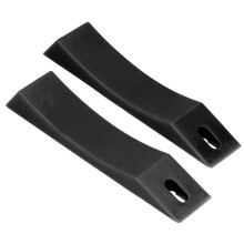 Silicone Barbell Wedge Cushion 23.2x4.5cm Anti-Slip Black