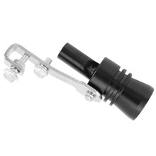 Aluminum Alloy Turbo Sound Throat Exhaust Pipe Whistle TC-XL Black
