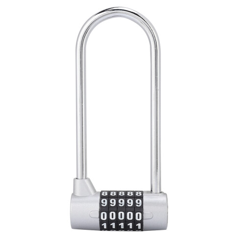 Zinc Alloy U Shape Digital Cabinet Lock Combination Code Extra Long 50mm 1